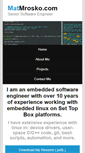 Mobile Screenshot of matmrosko.com